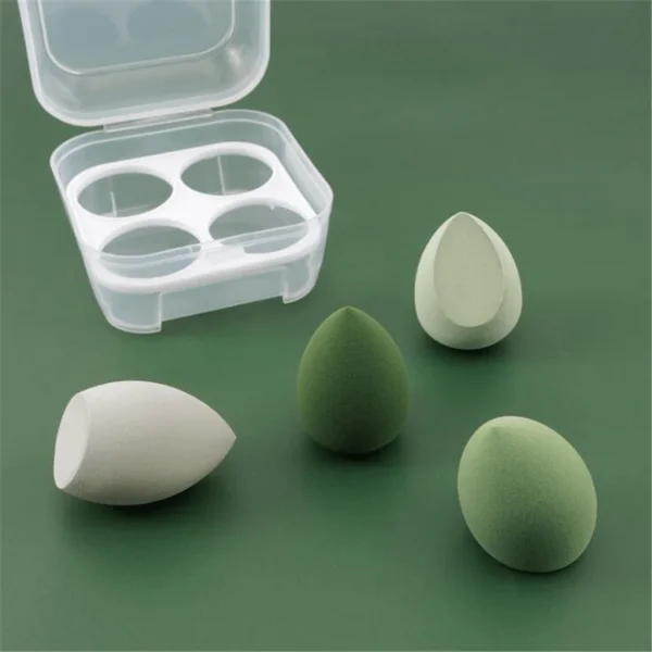 4 PCS Makeup Blender Cosmetic Puff Makeup Sponge with Storage Box - Image 4
