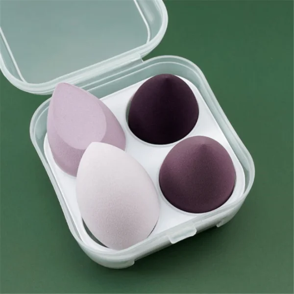 4 PCS Makeup Blender Cosmetic Puff Makeup Sponge with Storage Box - Image 5