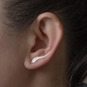 Boho Long Vintage Nature Leaf Stud Earrings