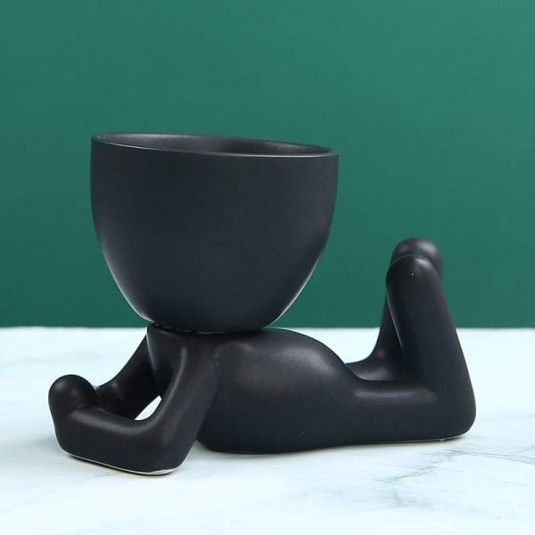 Nordic Creative Ceramics Little People Body Art Flower Pot - Image 10