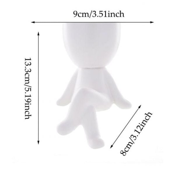 Nordic Creative Ceramics Little People Body Art Flower Pot - Image 5