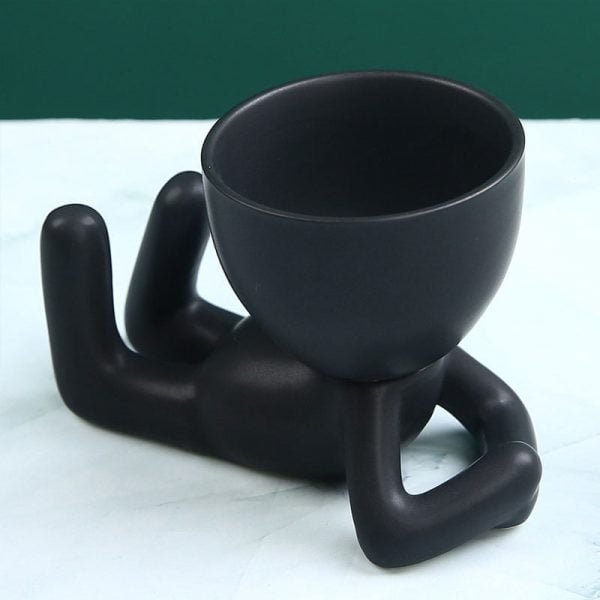 Nordic Creative Ceramics Little People Body Art Flower Pot - Image 8