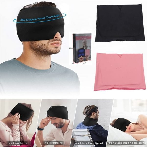 Hot & Cold Gel Therapy Headache Migraine Relief Cap - Image 7