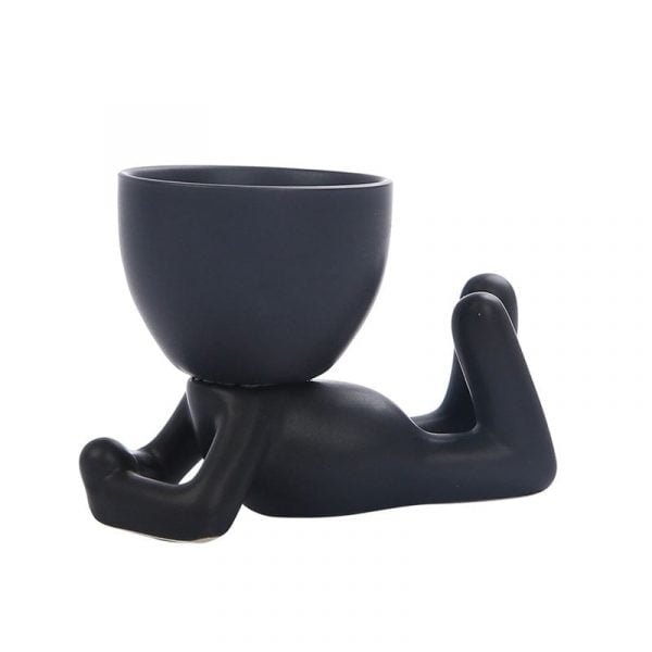 Nordic Creative Ceramics Little People Body Art Flower Pot - Image 7