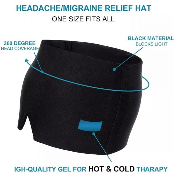 Hot & Cold Gel Therapy Headache Migraine Relief Cap - Image 10